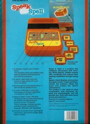 speak and spell manual PDF