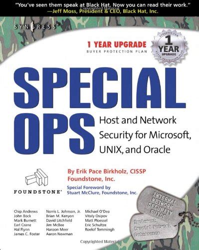 special ops host and network security for microsoft unix and oracle Reader