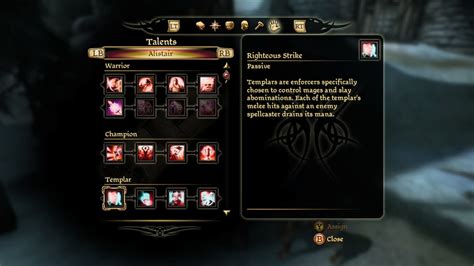 specializations dragon age origins