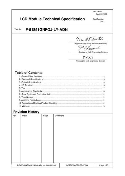 specifications of lcd module vintage computer cables pdf Kindle Editon