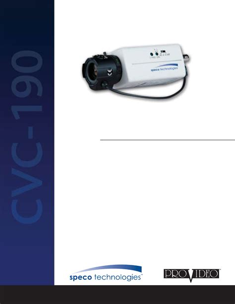 speco cvc 690wd digital cameras owners manual Epub