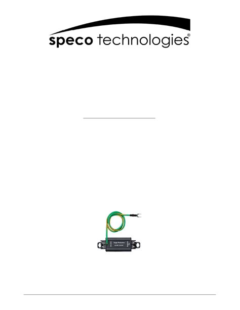 speco receiver owners manual PDF