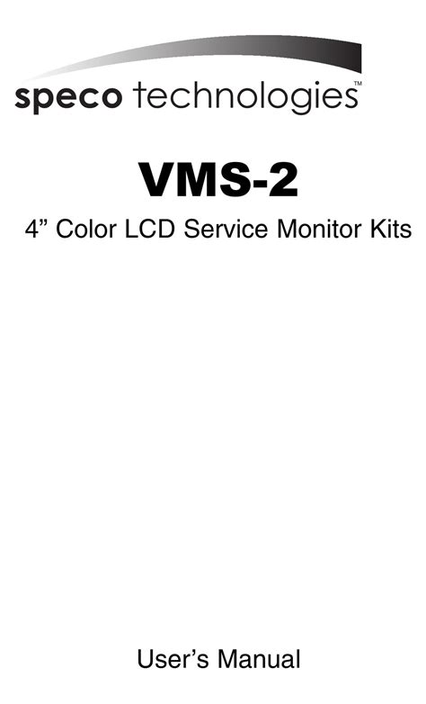 speco vms 3 owners manual Reader