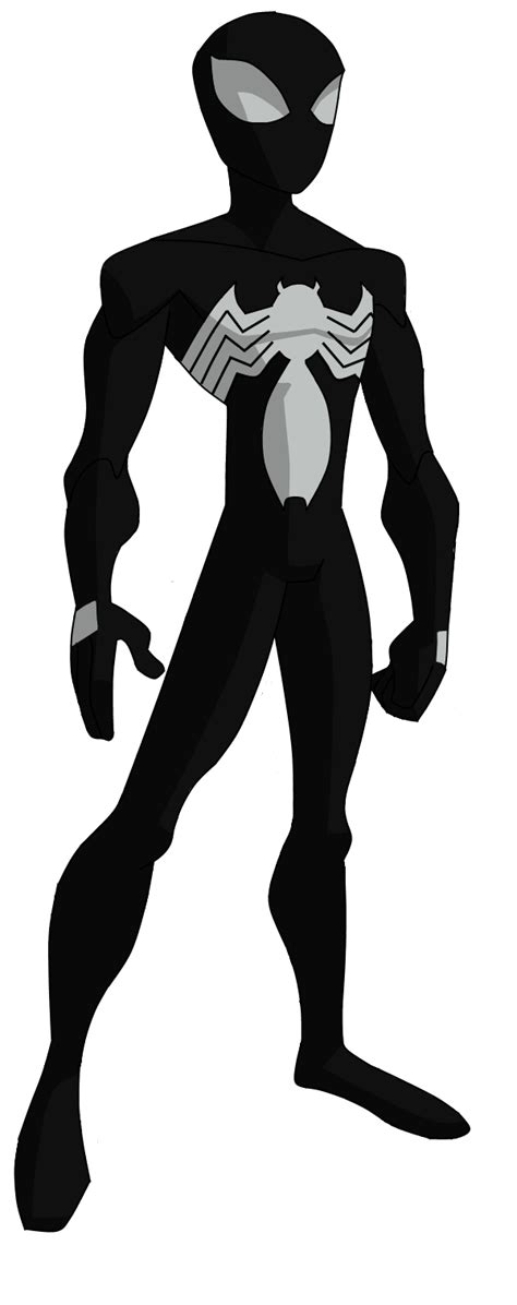 spectacular spiderman black suit png