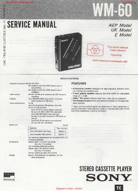 spectra wm 60 radios owners manual Doc