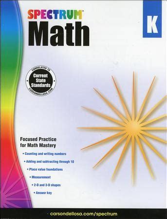 spectrum math grade k Kindle Editon