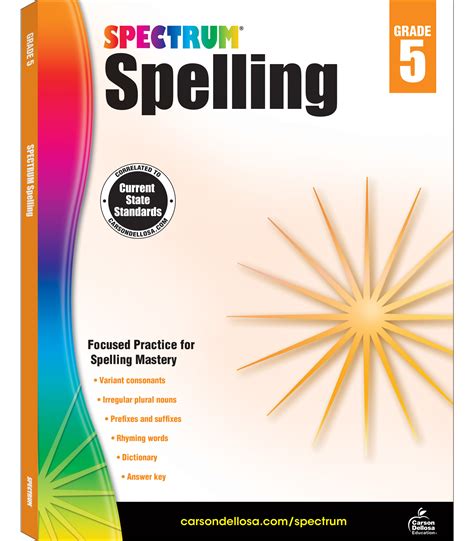 spectrum spelling grade 5 Kindle Editon