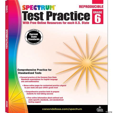 spectrum test practice grade 6 Kindle Editon