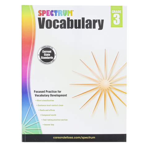 spectrum vocabulary grade 3 Kindle Editon