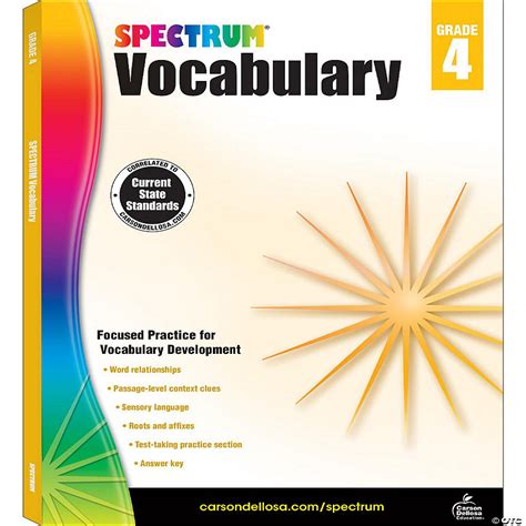 spectrum vocabulary grade 4 Doc