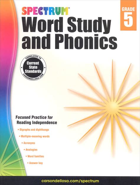 spectrum word study and phonics grade 5 Epub