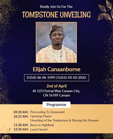 speech guide for tombstone unveiling ceremony Epub