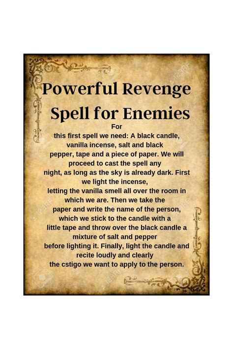 spells for revenge