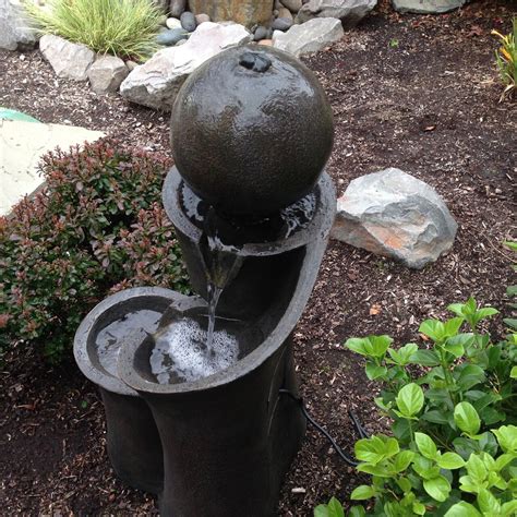 sphere waterfall fountain