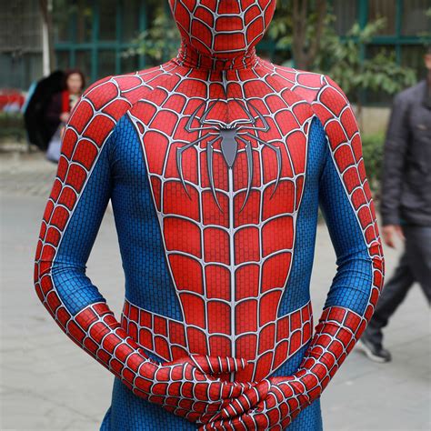 spiderman spandex bodysuit