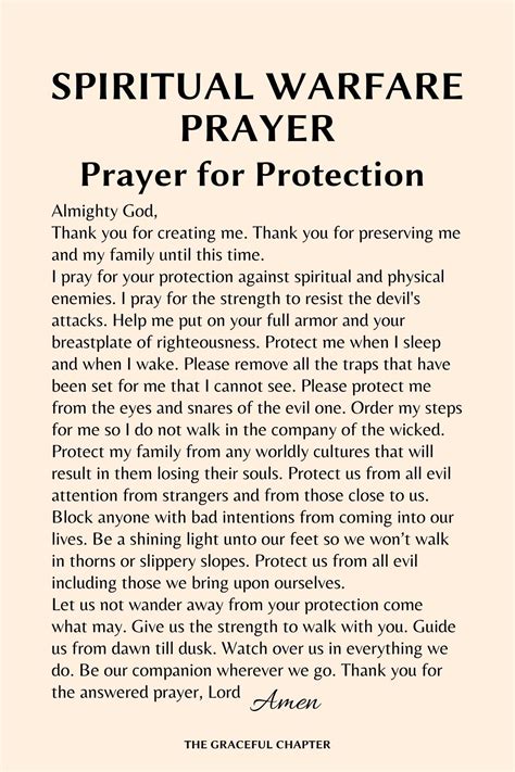 spiritual warfare prayers PDF