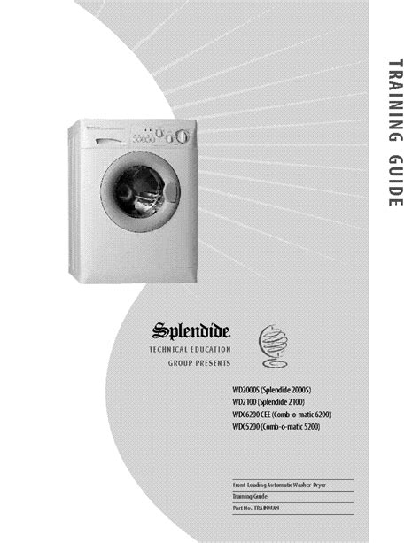 splendide 2000s repair manual Reader