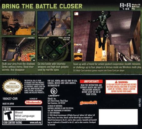 Splinter Cell Chaos Theory Ds Walkthrough