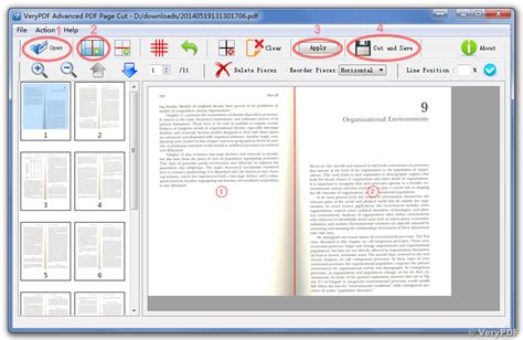 split pdf pages in half Reader