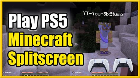 split screen minecraft ps5