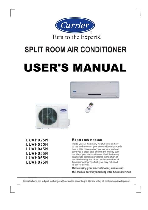 split type manual installation guide Reader