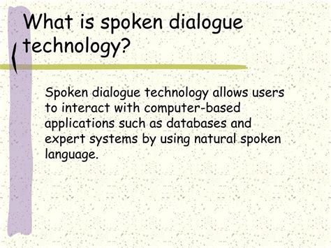 spoken dialogue technology spoken dialogue technology Kindle Editon