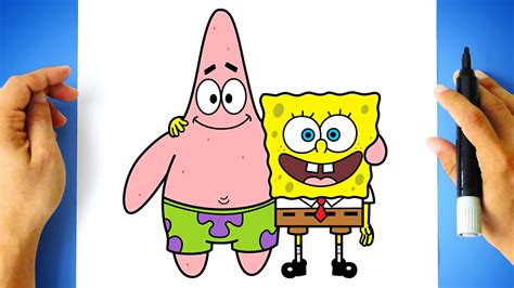 spongebob and squidward and patrick characters drawings