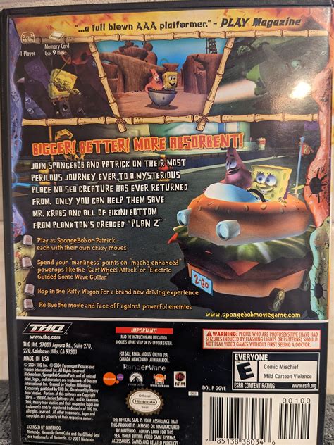 spongebob movie game gamecube how to delete save data