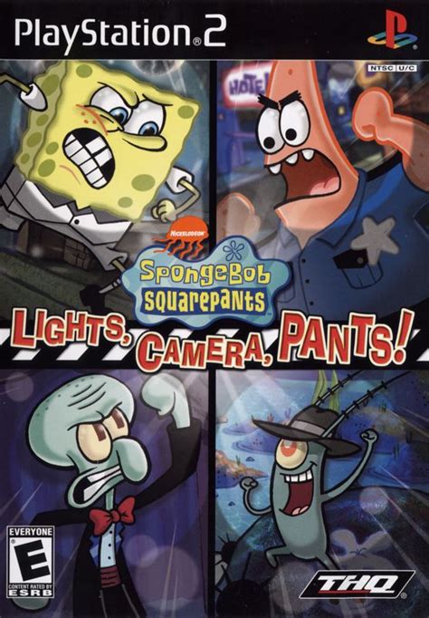 spongebob squarepants lights camera pants ps2