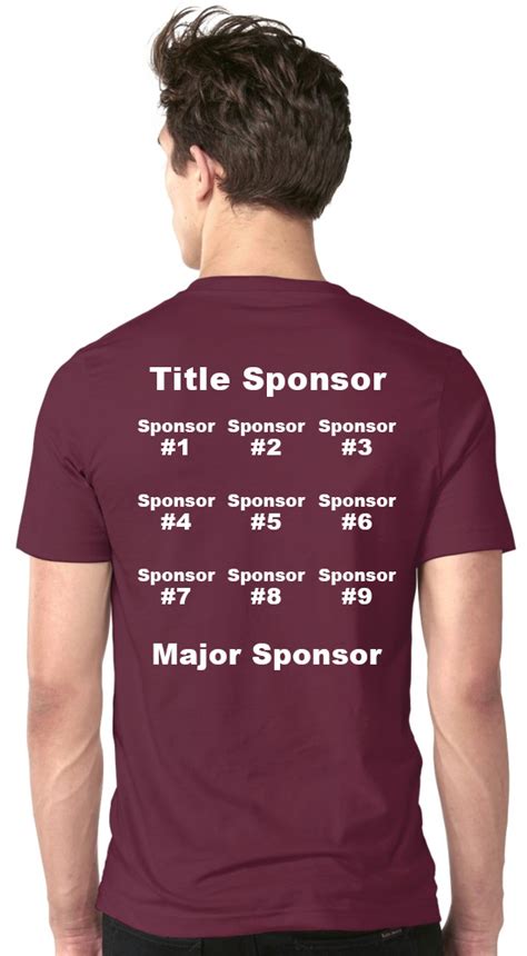 sponsor t shirt