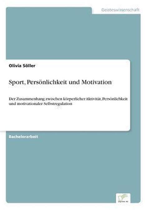 sport pers nlichkeit motivation motivationaler selbstregulation PDF