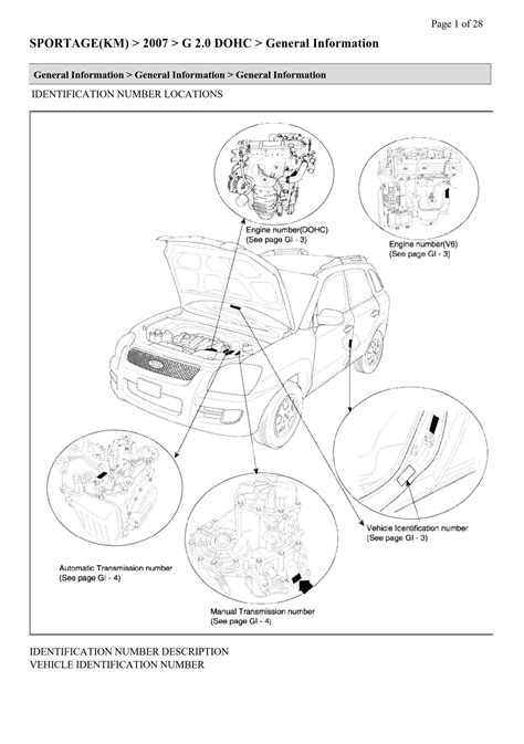 sportage engine catalog service manual Reader