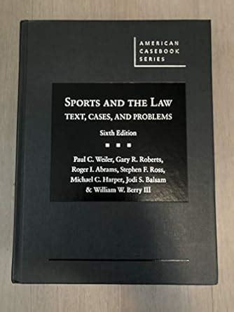 sports and the law text cases and problems american casebook series Reader