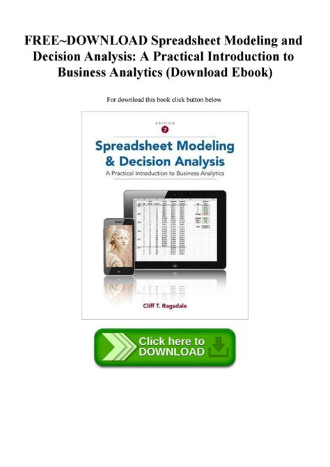 spreadsheet modeling and decision analysis answer key Doc