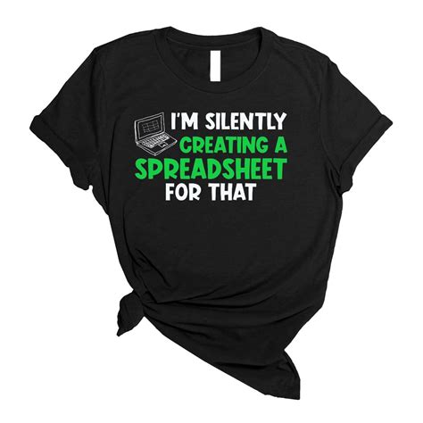 spreadsheet t shirt