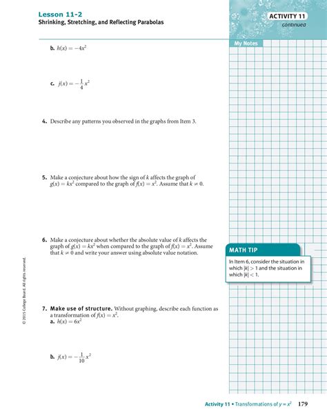 springboard algebra 2 unit 5 answers Doc