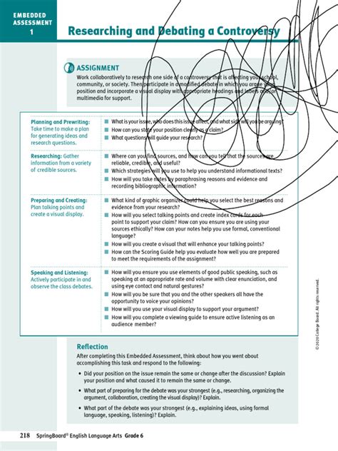 springboard embedded assessment expression and equations Kindle Editon