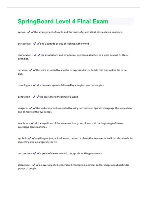 springboard level 4 answers Reader