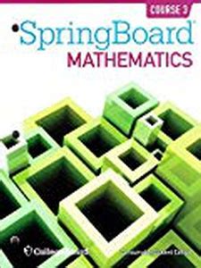 springboard mathematics course 3 prealgebra unit 3 answers PDF Epub