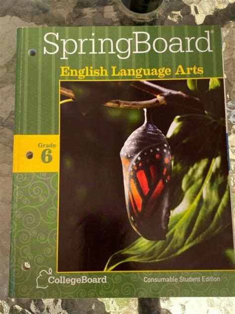 springboard workbook 6th grade language arts 2014 PDF