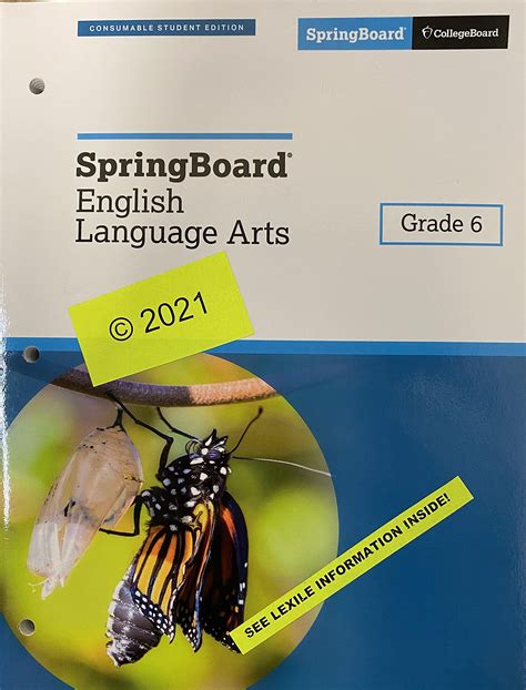 springboard workbook 6th grade language arts 2014 Ebook Epub