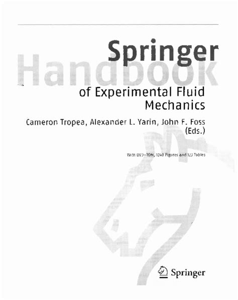 springer handbook of experimental fluid mechanics Kindle Editon