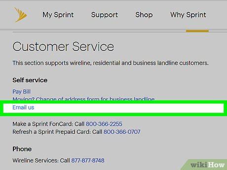 sprint customer service email address Epub