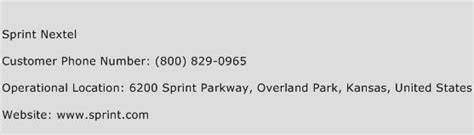 sprint customer service support phone number pdf Doc