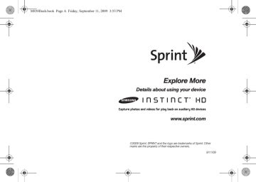 sprint instinct instruction manual Epub