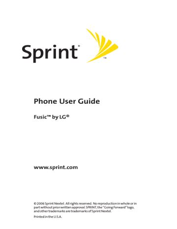 sprint lg fusic manual Doc