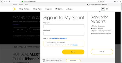 sprint login page the user pdf PDF