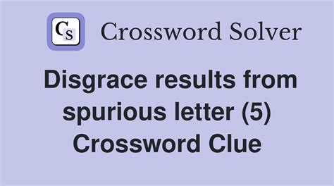 Spurious Crossword Clue 5 Letters