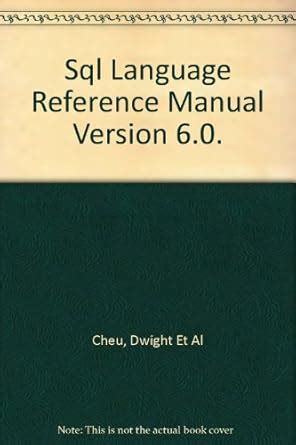 sql language reference manual oracle PDF