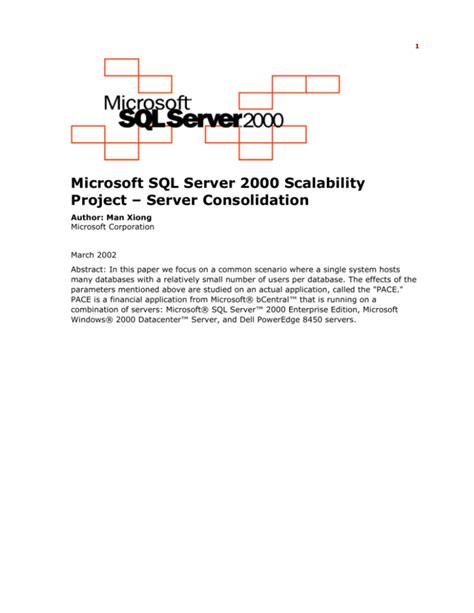 sql server scalability white paper Epub